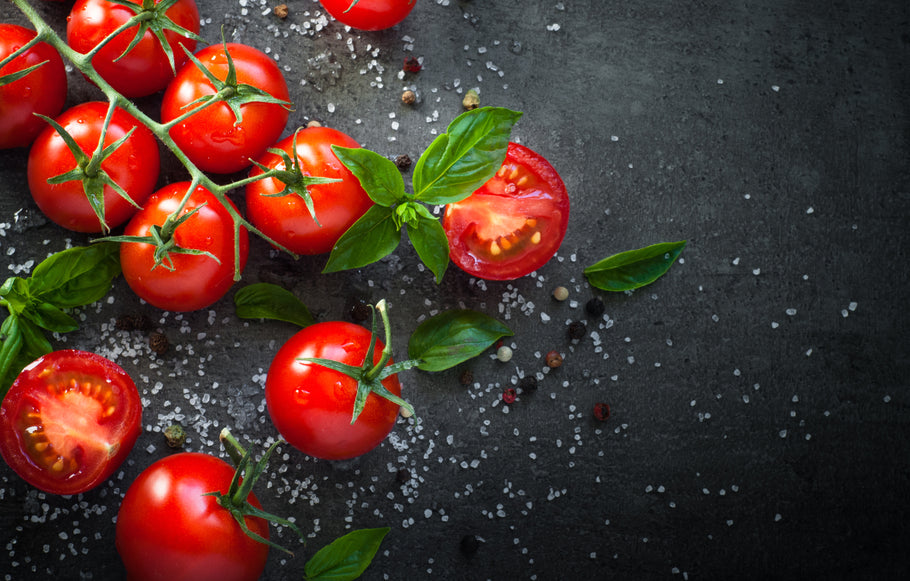 Visterine met gedroogde tomaat en basilicum